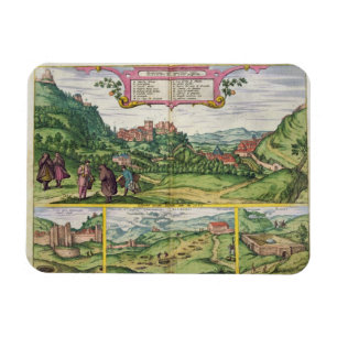 Imán Vista de Alhambra, de 'Civitates Orbis Terrar