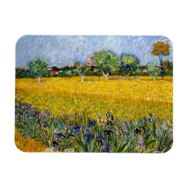 Imán Vista de Arles con pintura de Vincent van Gogh irl