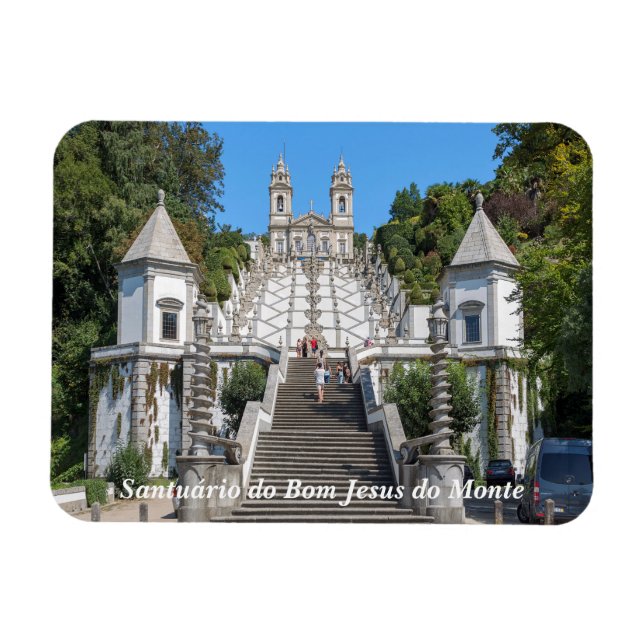 Imán Vista de Bom Jesus do Monte. (Horizontal)