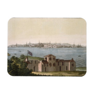 Imán Vista de Boston, de 'Le Costume Ancien y Moderne