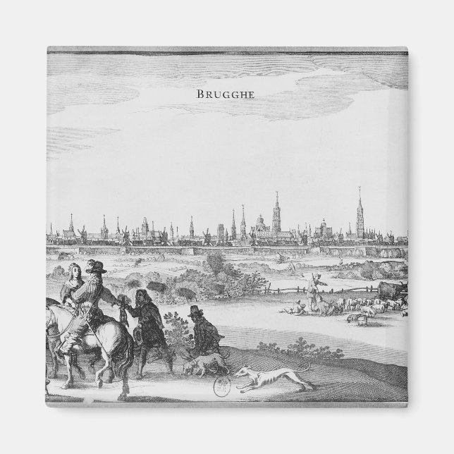 Imán Vista de Brujas (Frente)