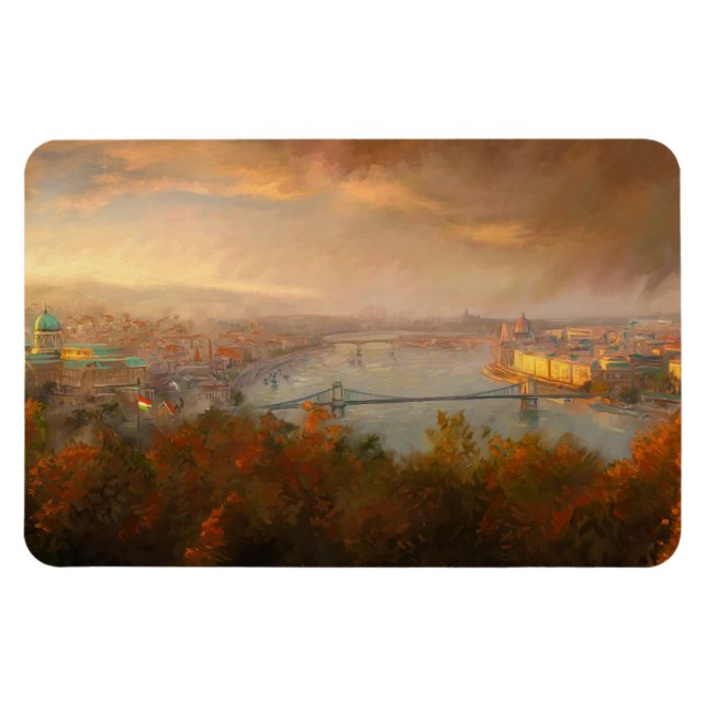 Imán Vista de Budapest (Horizontal)