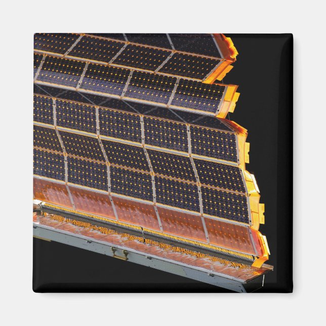 Imán Vista de cerca de los paneles solares (Frente)