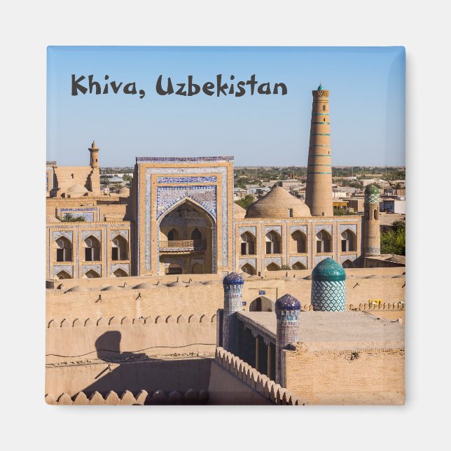 Imán Vista de Citadel Kunya-ark - Khiva, Uzbekistán (Frente)