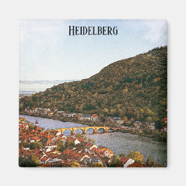 Imán Vista de ciudad de Heidelberg Alemania
