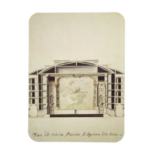 Imán Vista de corte transversal de un teatro en el Gran