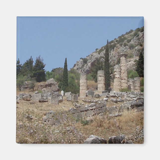 Imán Vista de Delfos, Grecia (Frente)