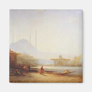 Imán Vista de Estambul, 1864 (aceite en lona)