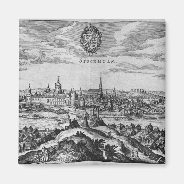 Imán Vista de Estocolmo (Frente)