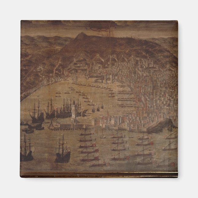 Imán Vista de Génova (Frente)