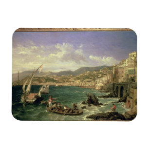 Imán Vista de Génova, 1854 (aceite en lona)