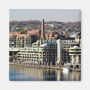 Imán Vista de Georgetown y de Costa-Washington DC