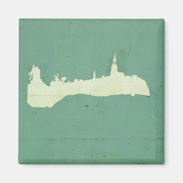 Imán Vista de Hamburgo (Frente)