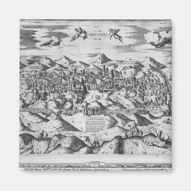 Imán ¿Vista de Jerusalén, 1570? (Frente)