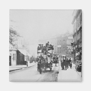 Imán Vista de la calle de la iglesia, Kensington c.1906