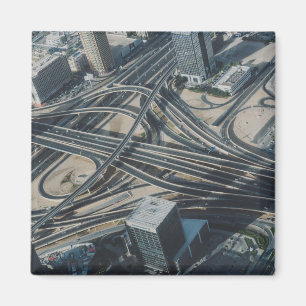 Imán Vista de la carretera Burj Khalifa, Dubai