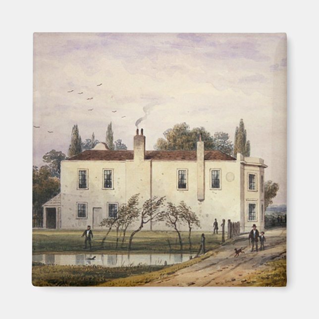 Imán Vista de la Casa de Copenhague, 1853 (Frente)