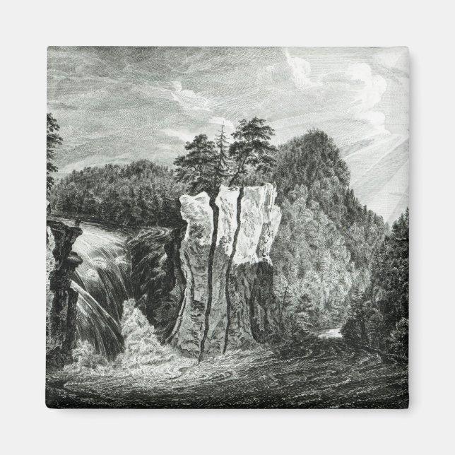 Imán Vista de la cascada del río Passaic, Nueva Jersey (Frente)