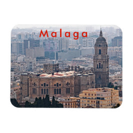 Imán Vista de la Catedral de Málaga.