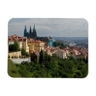 Imán Vista de la Catedral de San Vito, Praga, Chequia