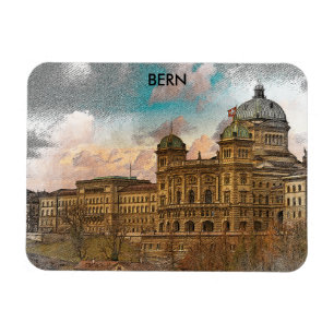 Imán Vista de la ciudad de Europa en Berlín