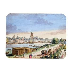 Imán Vista de la ciudad de Francfort, haciendo frente