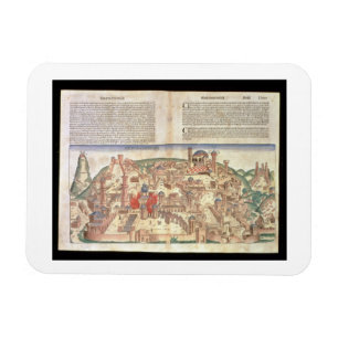 Imán Vista de la ciudad de Jerusalén, de la Nuremberg