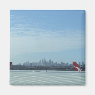 Imán Vista de la ciudad de Perth del aeropuerto
