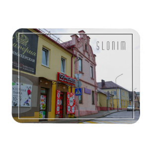 Imán Vista de la ciudad de Slonim Arquitectura de la ci