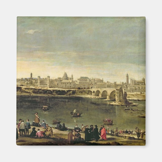 Imán Vista de la ciudad de Zaragoza (Frente)