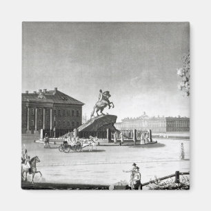 Imán Vista de la estatua de Peter el grande