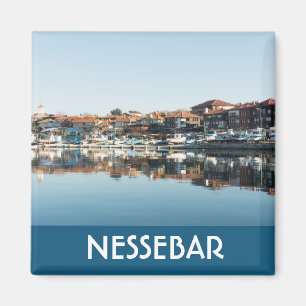 Imán Vista de la famosa ciudad búlgara de Nessebar