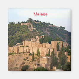 Imán Vista de la fortaleza de Alcazaba en Málaga