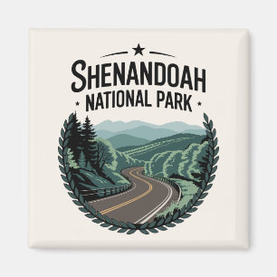 Imán Vista de la línea aérea del parque nacional Shenan