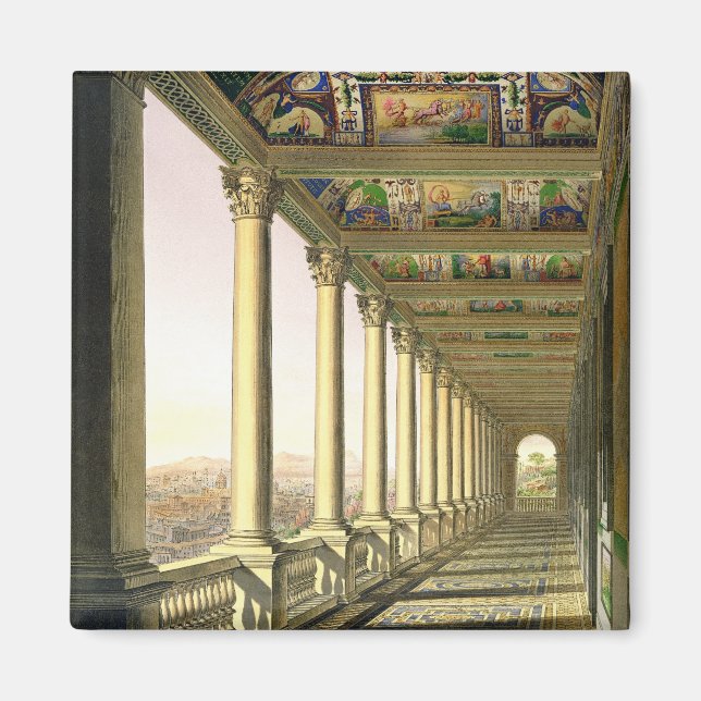 Imán Vista de la Loggia de la 3ª planta del Vaticano, c (Frente)