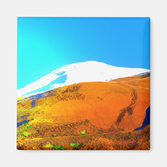 Imán Vista de la montaña de los Andes #2 Magnet (Frente)