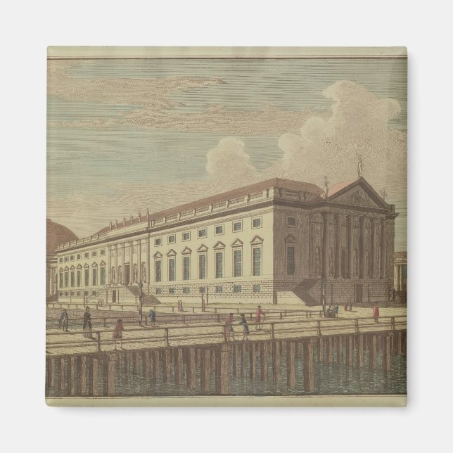 Imán Vista de la Ópera de Berlín, 1773 (Frente)