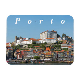 Imán Vista de la parte histórica de Oporto.