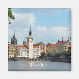 Imán Vista de la parte histórica de Praga.