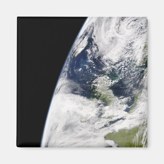 Imán Vista de la Tierra desde el espacio (Frente)