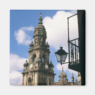 Imán Vista de la Torre del Reloj en la esquina de