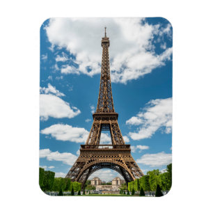 Imán Vista de la Torre Eiffel desde el Parque Público C