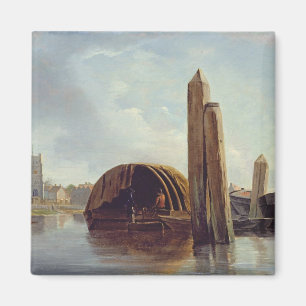Imán Vista de Lambeth (aceite en el panel)