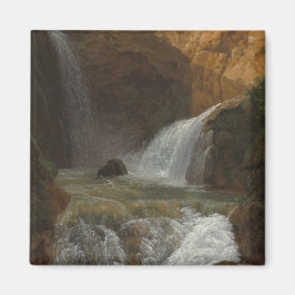 Imán Vista de las cascadas de Tivoli (por Bidauld)