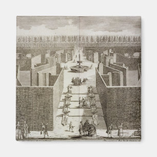 Imán Vista de las ocho estatuas de Castellazzo en a