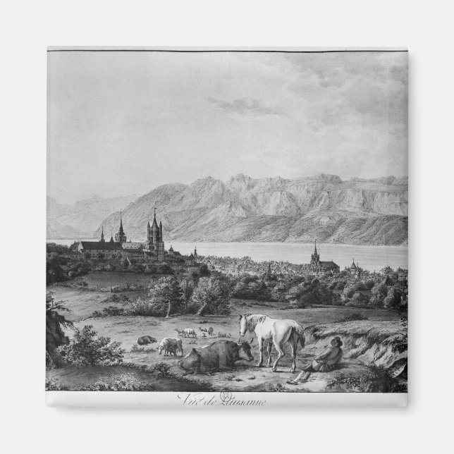Imán Vista de Lausana (Frente)