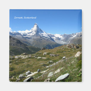 Imán Vista de los alpes suizos Zermatt
