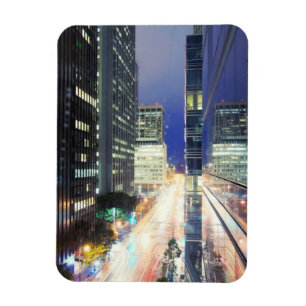 Imán Vista de los edificios de oficina del distrito