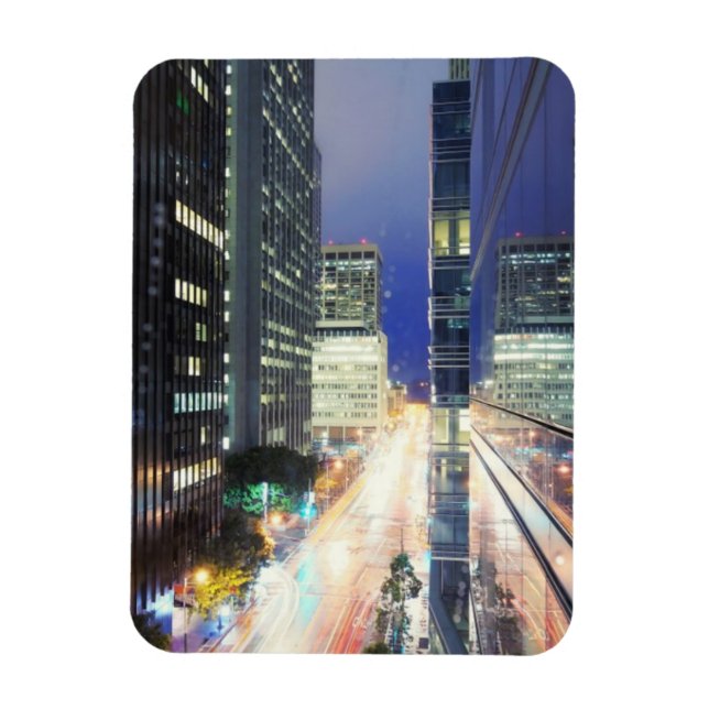 Imán Vista de los edificios de oficinas de distrito fin (Vertical)