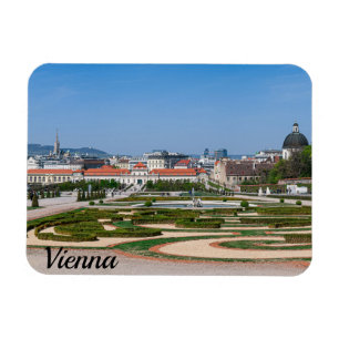 Imán Vista de los jardines cerca del palacio del bajo B